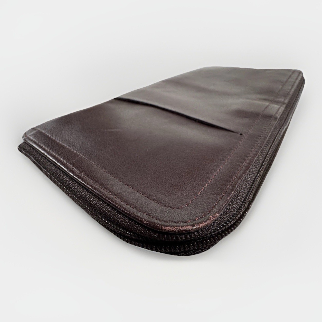 Levenger Wallet Organizer Zip Planner Credit Card Pen Storage 9.5” x 5”