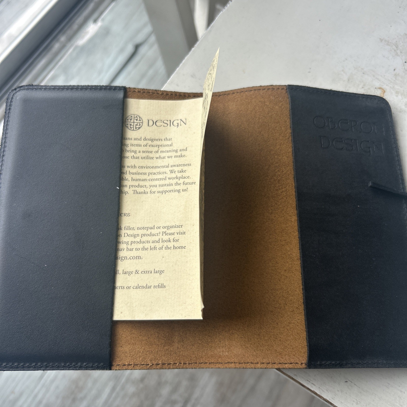 oberon design leather journal