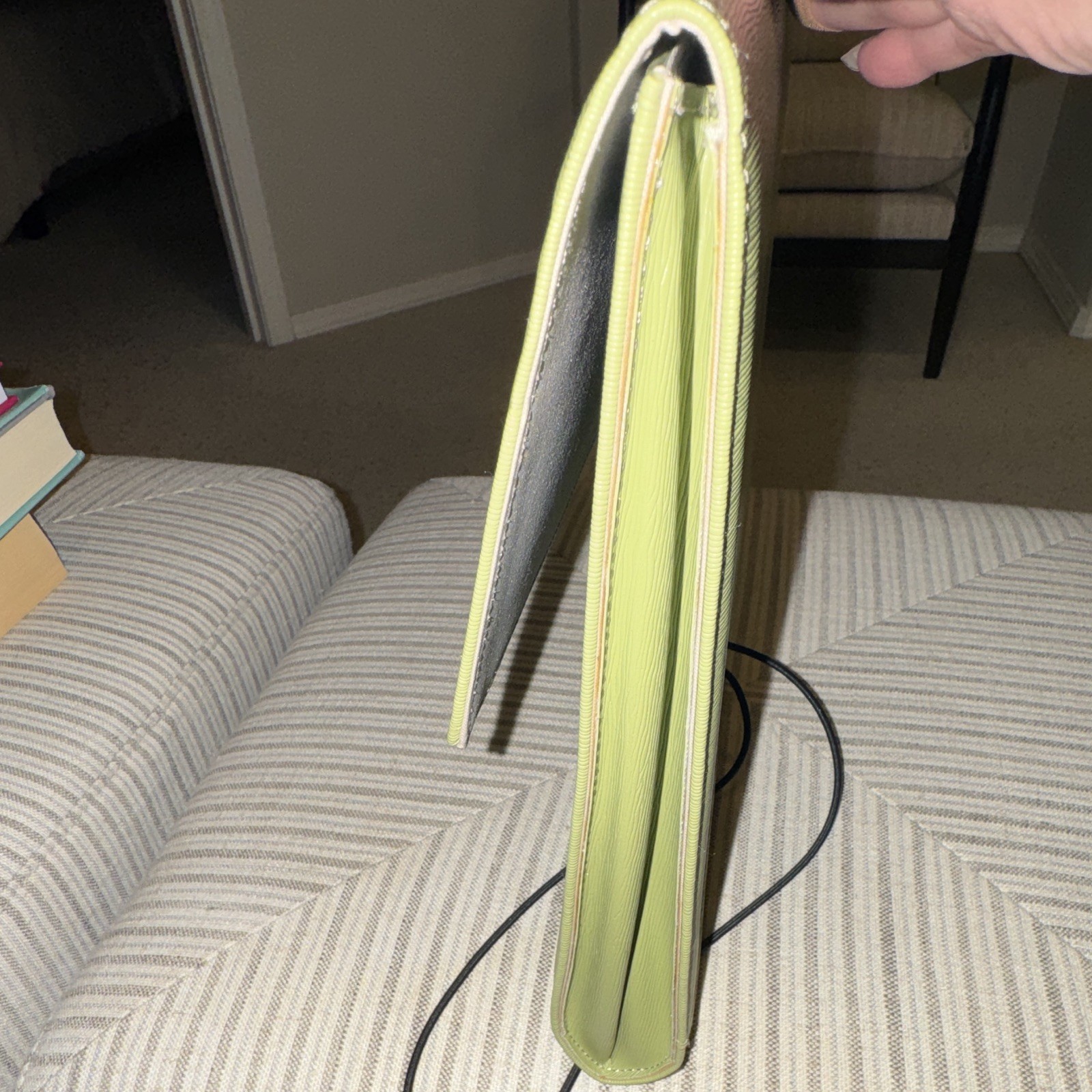 Wilson Jones Light Green Organizer Binder Cover w/ Elastic Strap Closure