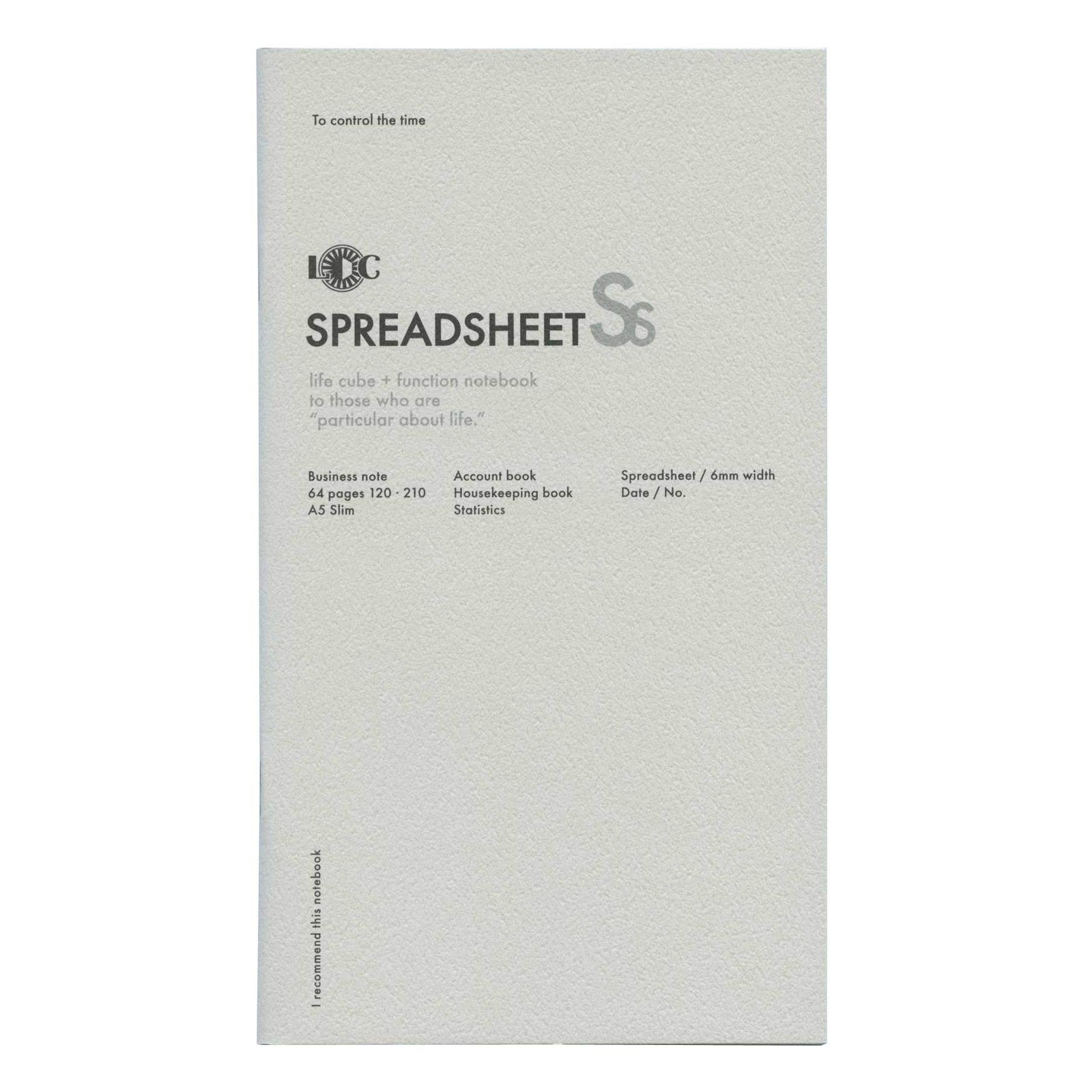 A5 Slim Function Notebook SPREADSHEET United Bees L Luddite