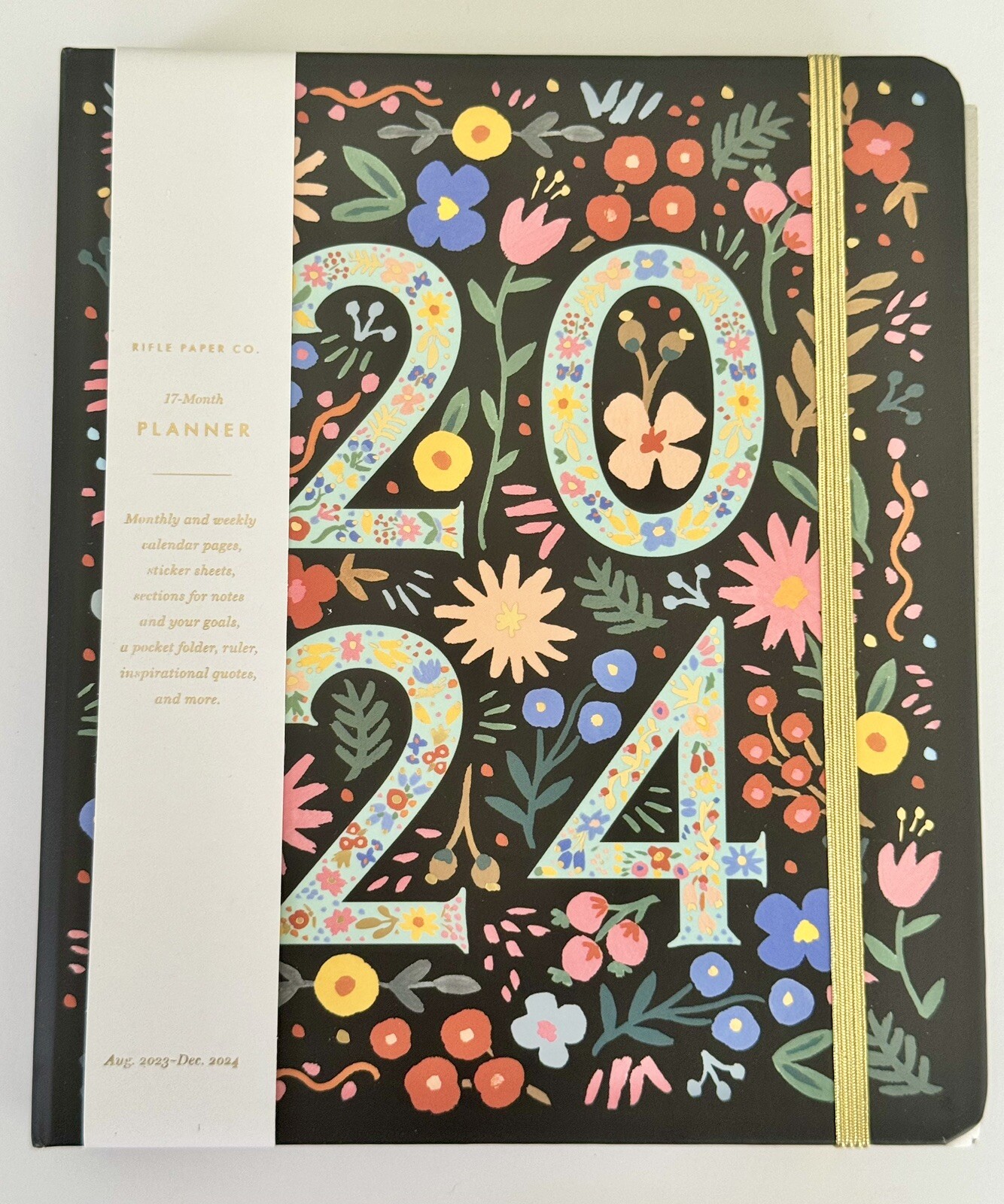 Rifle Paper Co. 2024 17 Month Planner August 2023 – December 2024 – Brand New