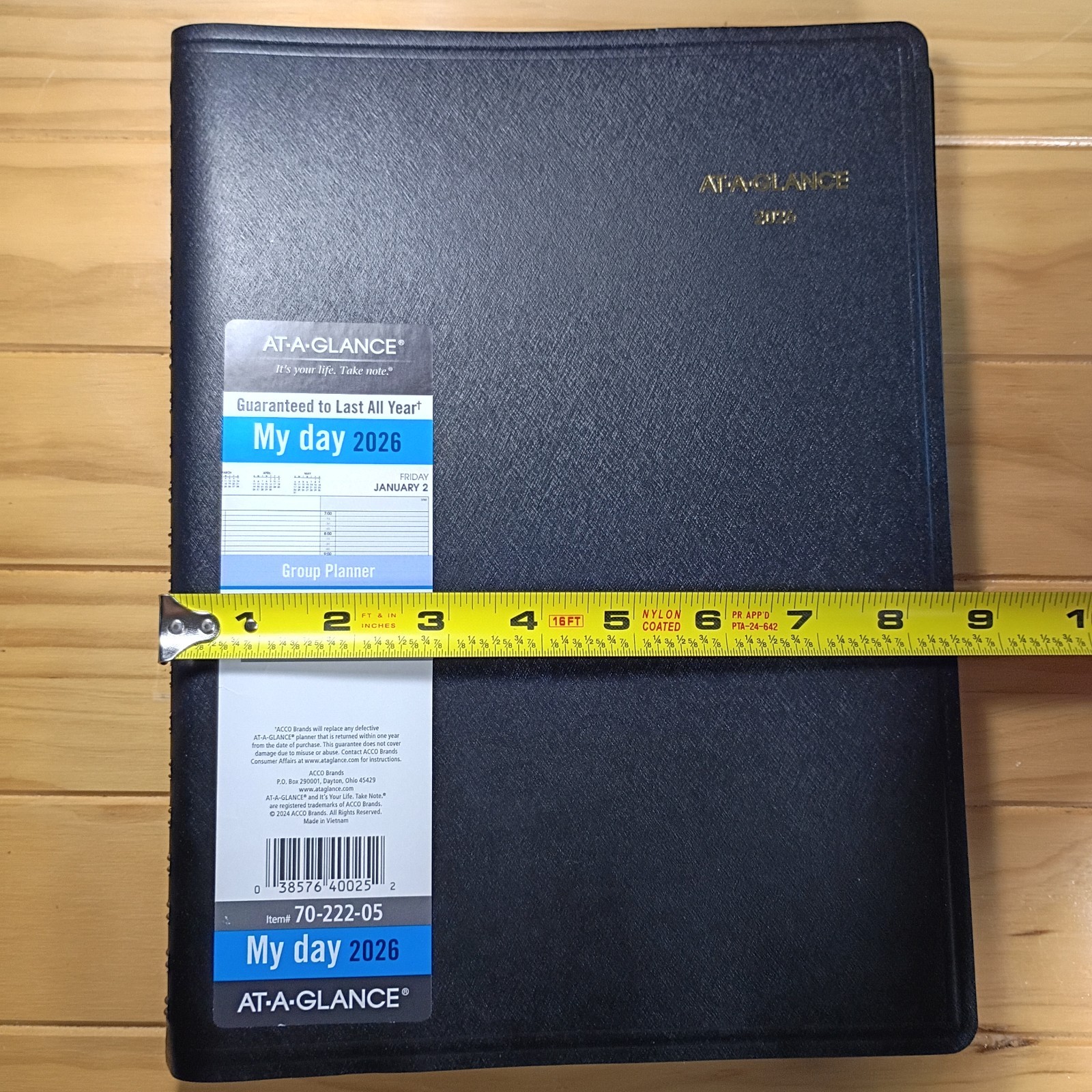 AT-A-GLANCE My Day 2026 Group Planner. #70-222-05 New.