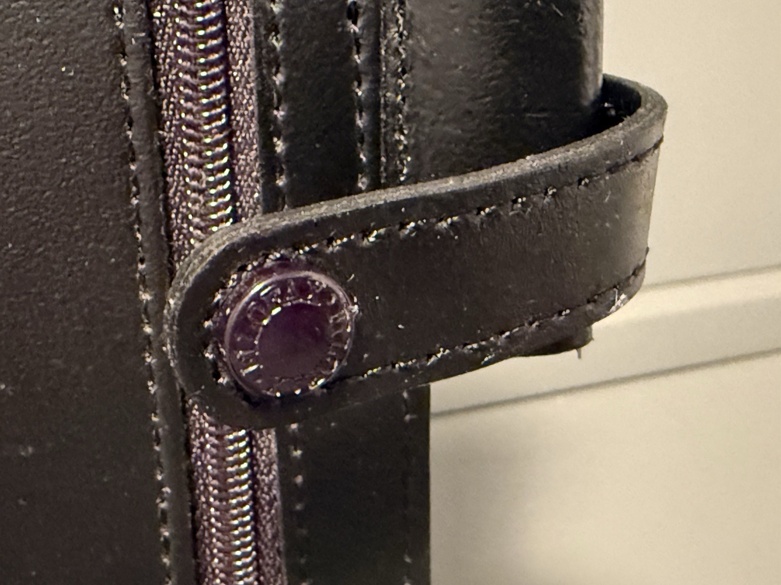 Genuine Filofax 1999 BLK Italian Leather Personal Buckingham Personal Organizer