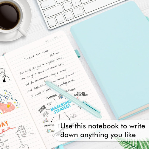 feela 24 Pack Journal Notebook Bulk for Work, Business 24 sky blue