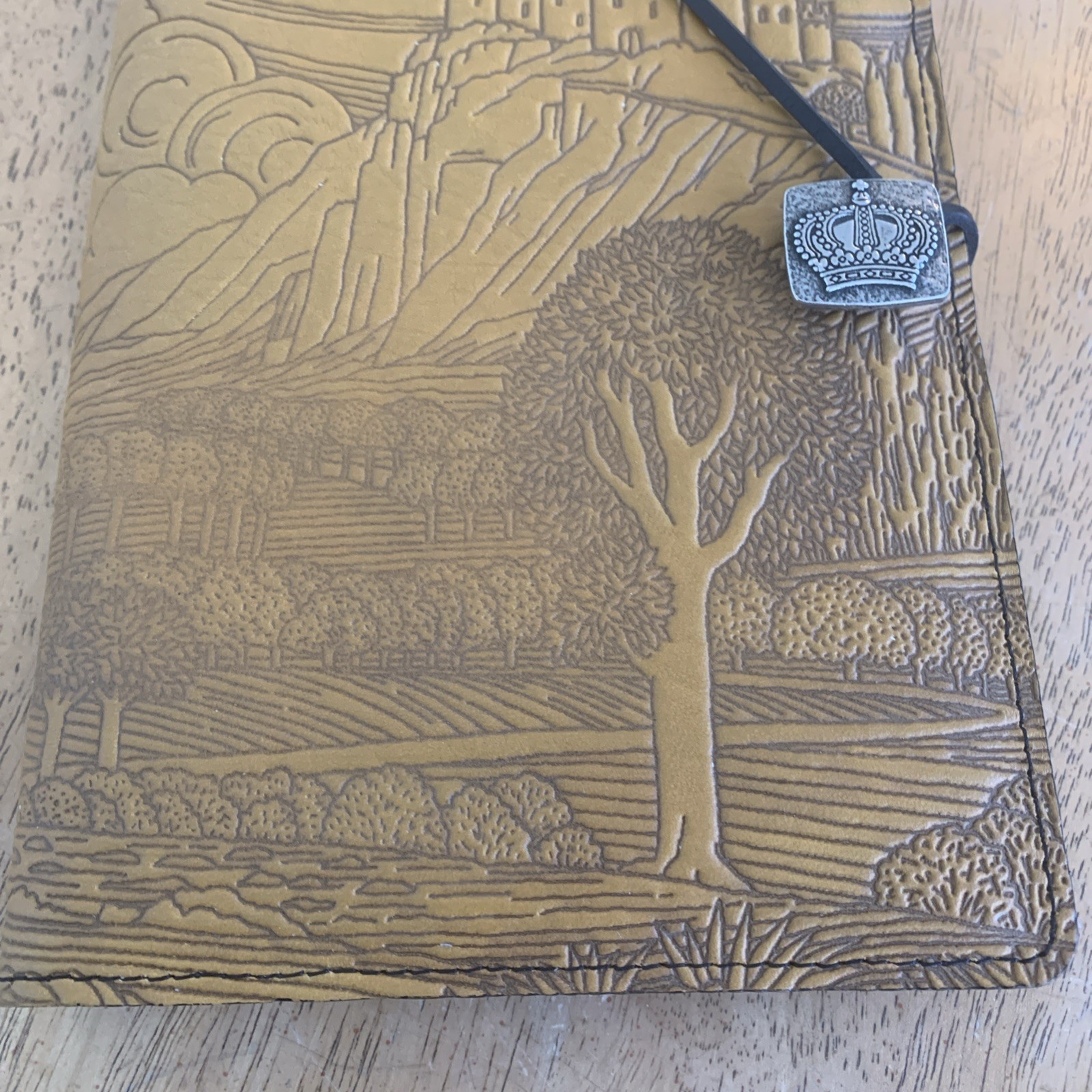 Oberon Design Leather Camelot Daily Journal Blank 6 X 9”
