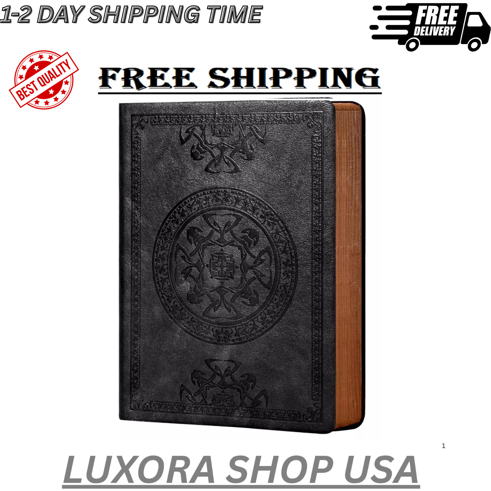 Leather Vintage Journal for Men Soft Cover 256 Lined Pages Notebook 180 Lay Flat