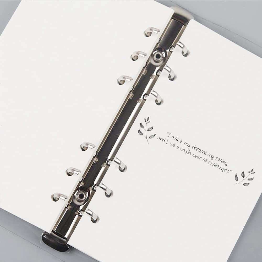 A6 Blank Refill Paper, 100 Sheets, 200 Pages, 6 Hole, 100gsm, 3.75×6.75 inch