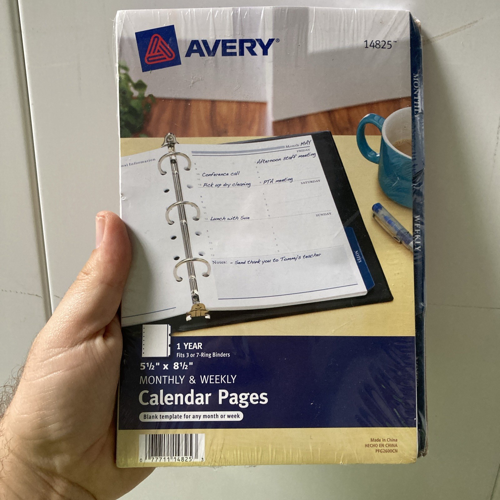 Avery Mini Monthly and Weekly Calendar Pages 5.5 x 8.5 inches (14825) Sealed