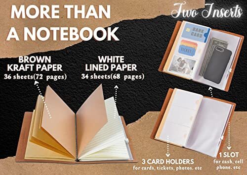 Music Lovers gifts Embossed Leather Journal Notebook, for Music Lovers,
