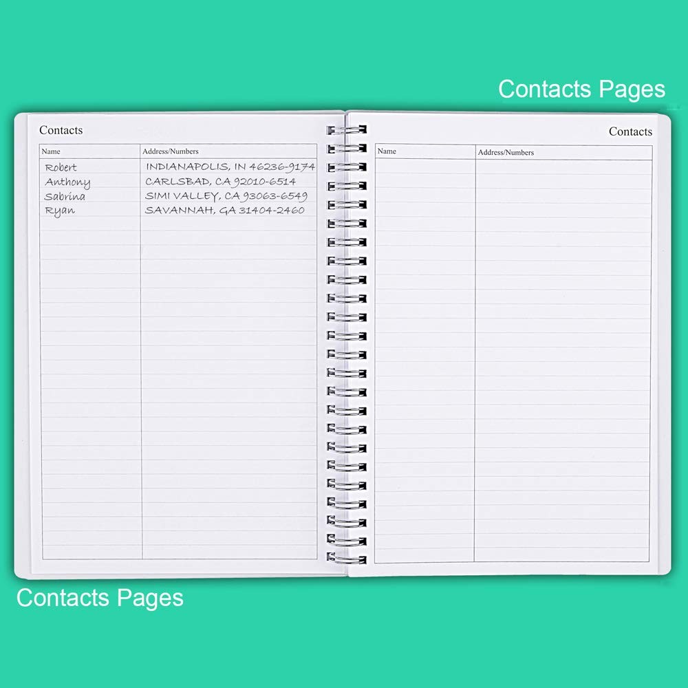 Nokingo Undated Planner for 2026 or Any Year – Weekly & 5.5×8.25 inches, Teal