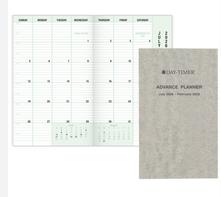 Day-Timer July 2026-June ’27 Pocket Wirebound 2 Page/Day Original Planner Refill
