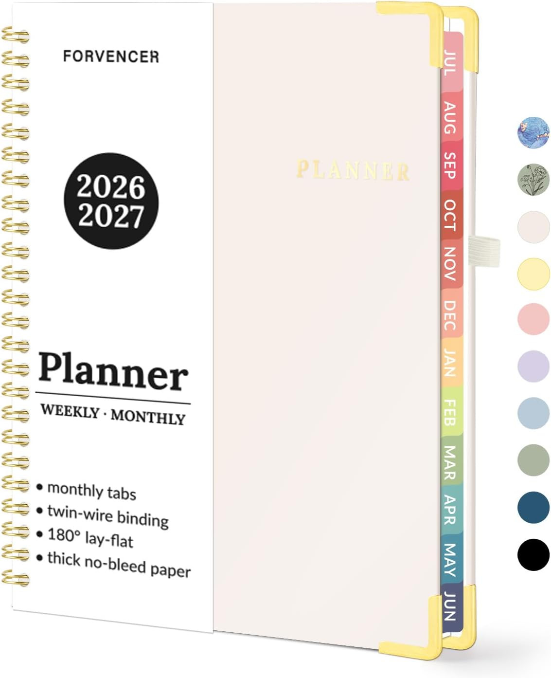 Academic Planner 2026-2027, July 2026-June 2027 Weekly & Monthly Hardcover Calen