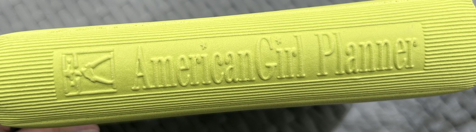 American Girl of Today Citrine Yellow Planner Vintage