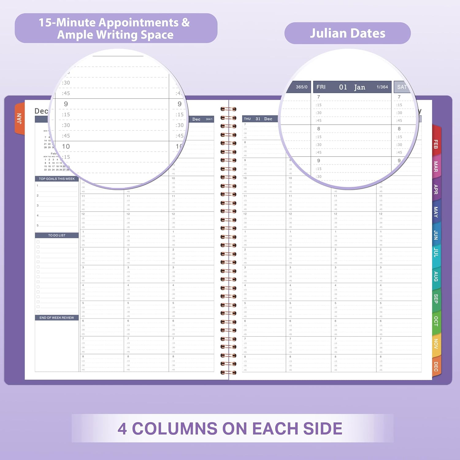 2027 Weekly Appointment Book – Daily Planner 2027 from January 2027 – December 2