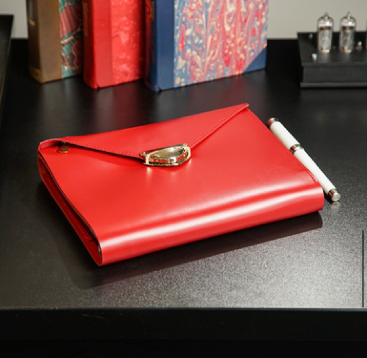 Leather cover A5 notebook. Just leather cover A5 for notebook with binder.