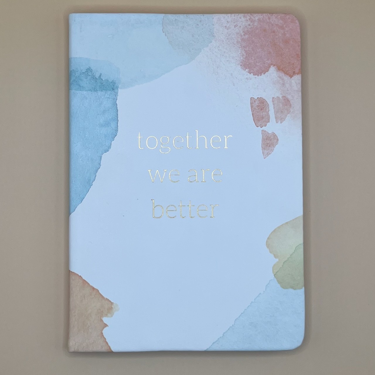 Blank Journal New 256 Ruled Pages w/Bookmark Together We Are Better Eccolo Ltd