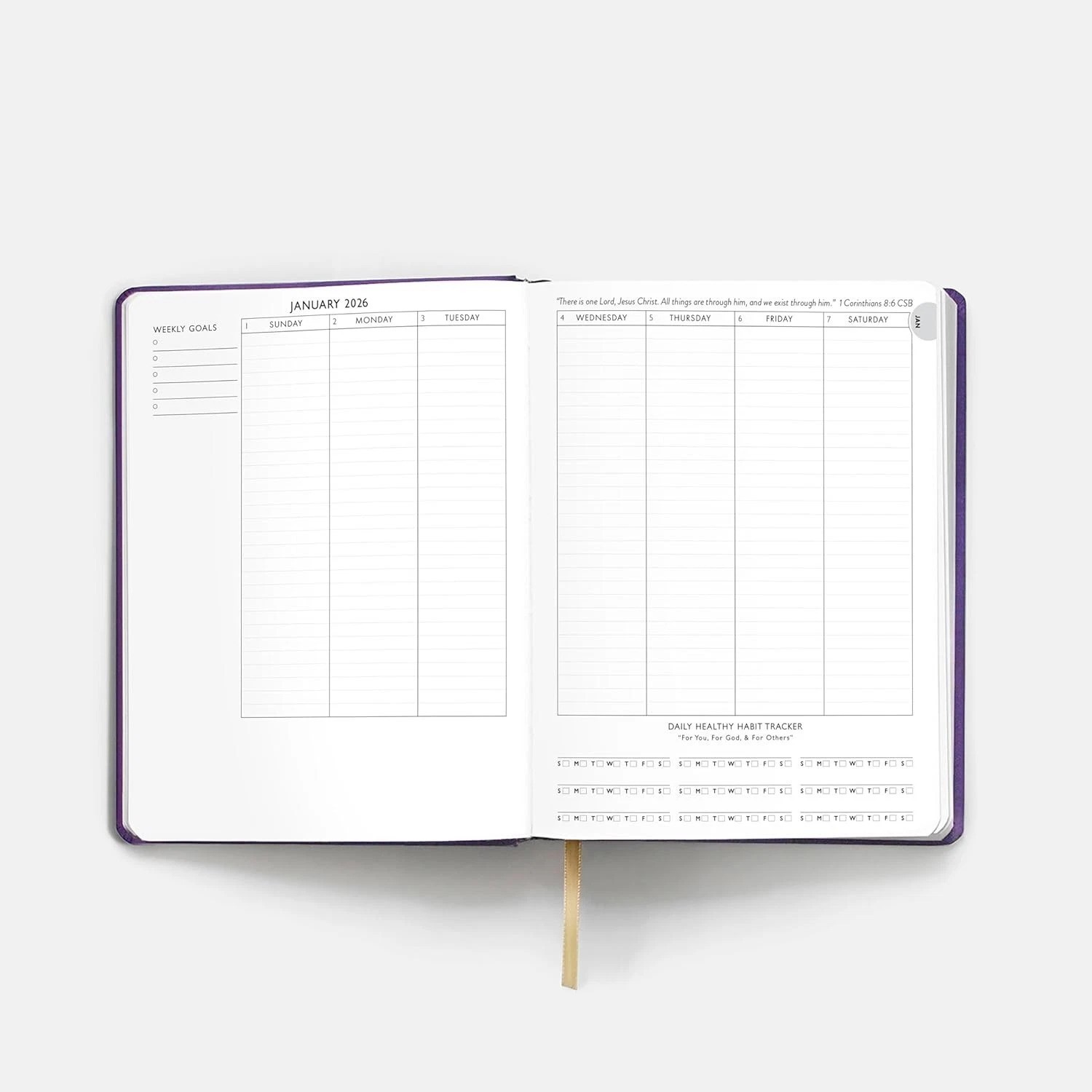 Christian Planner 2026: Vision Board, Habit Tracker, Quality, Devotional