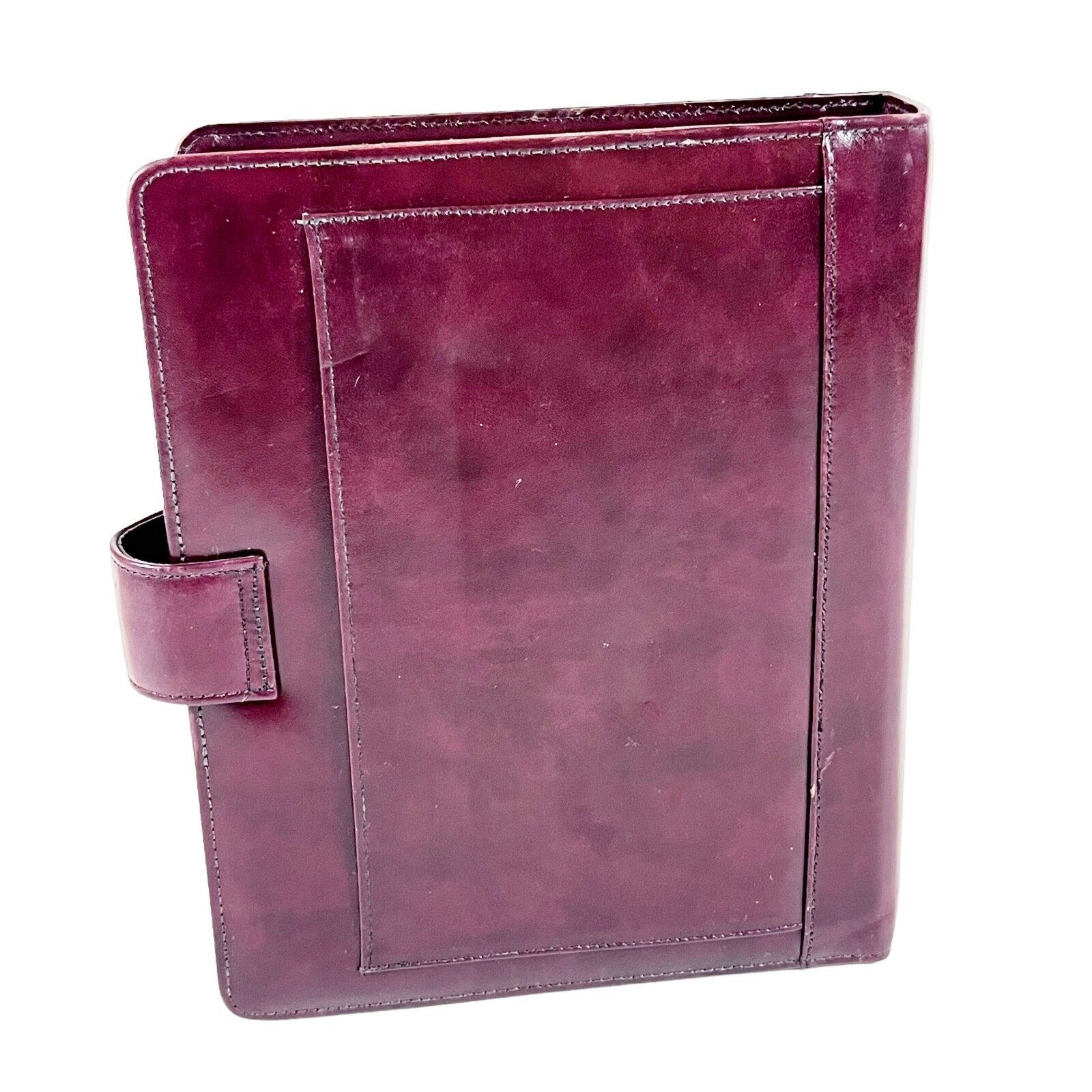 Con Conti Leather 3 Ring Calendar Organizer Binder Zip Pouch Harper House System