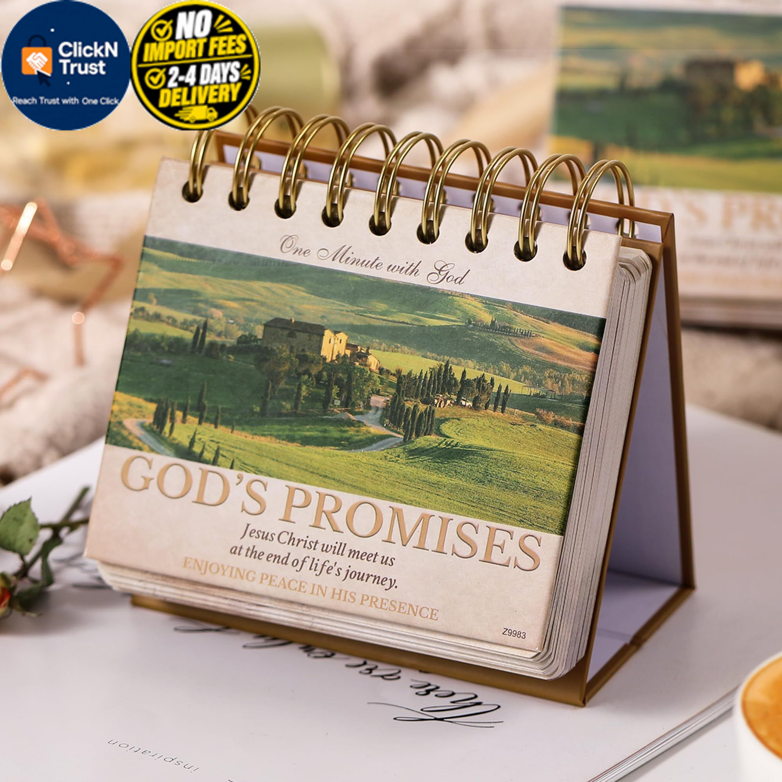 Desk Calendar – Christian Gifts/Religious Gifts for Women, Bible Gifts, 4.8″…