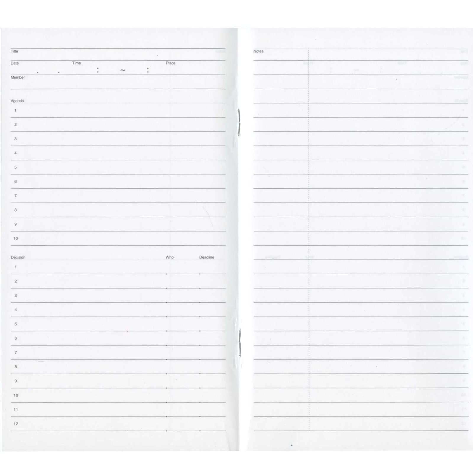 A5 Slim Function Notebook MEETING NOTEBOOK LDNT Luddite