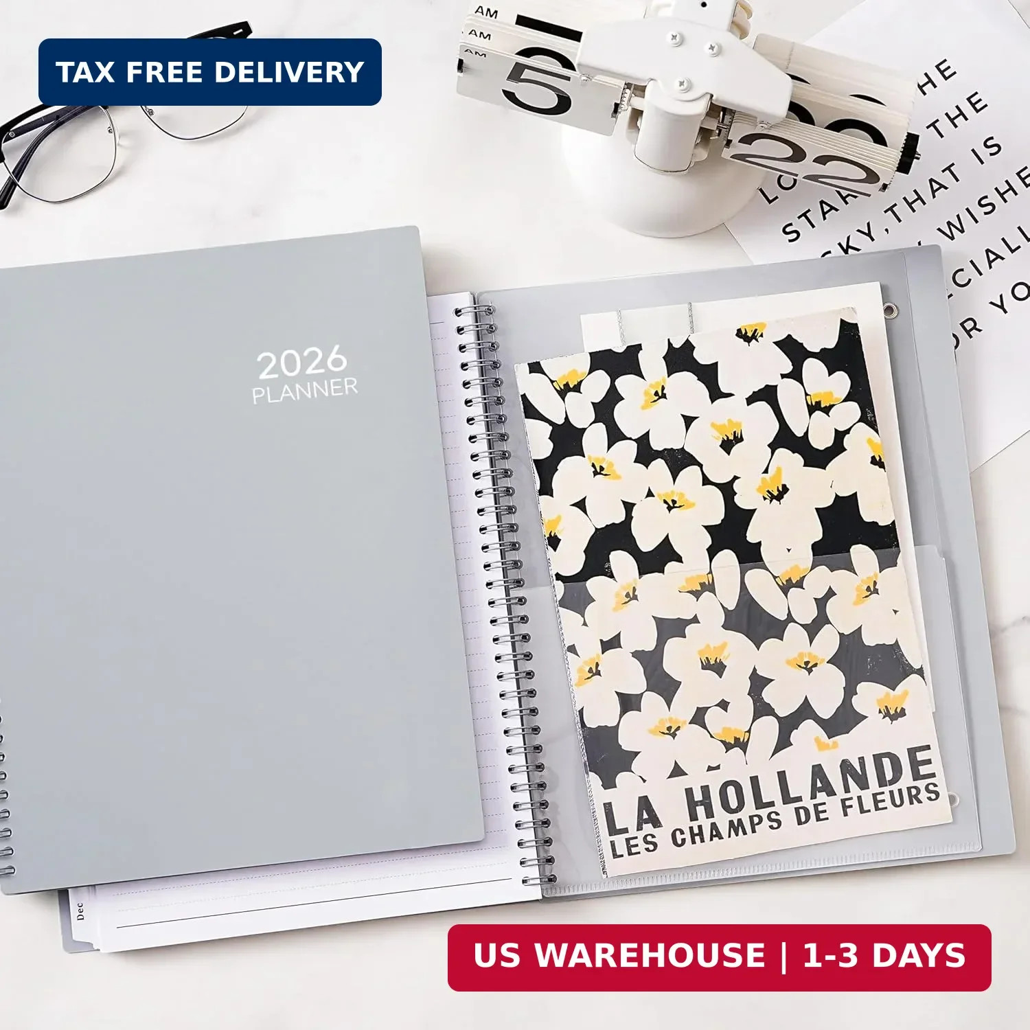 2026 Day-to-Day Planner – Large 9″ x 11″ with Weekly Pages & Easy Navigation USA