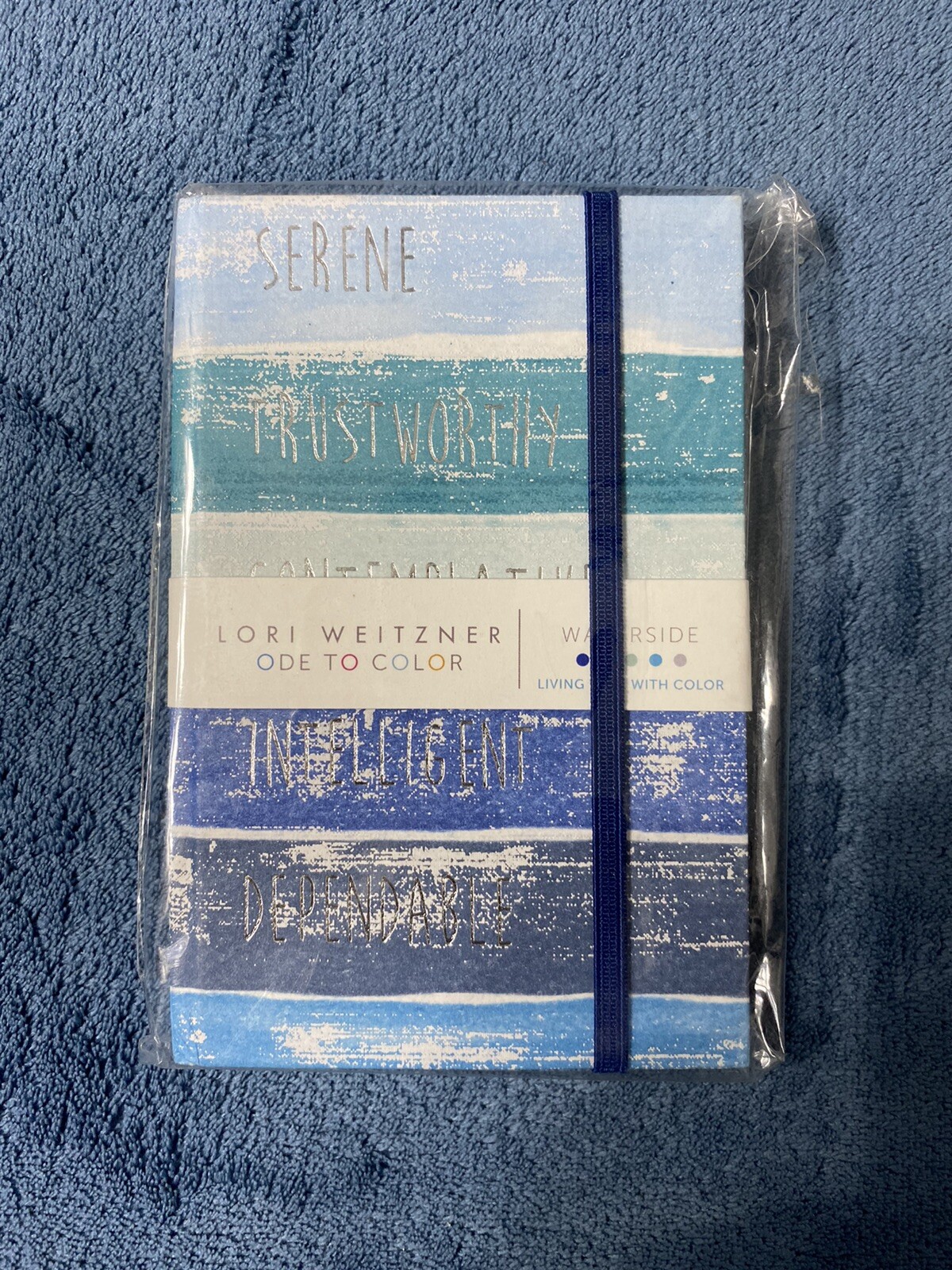 Paper Destiny- (Lori Weitzner, Ode To Color) Ocean Stripes Journal -Papyrus-