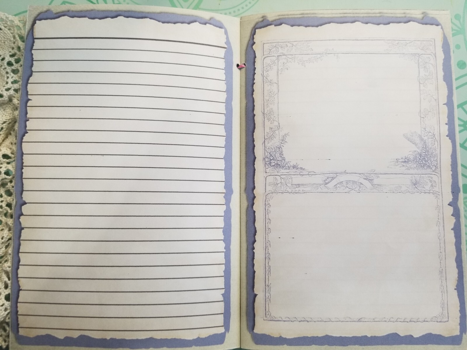 Junk Journal Booklet “SPRINGTIME” HANDMADE Cards, Pockets, Ephemera, Stickers