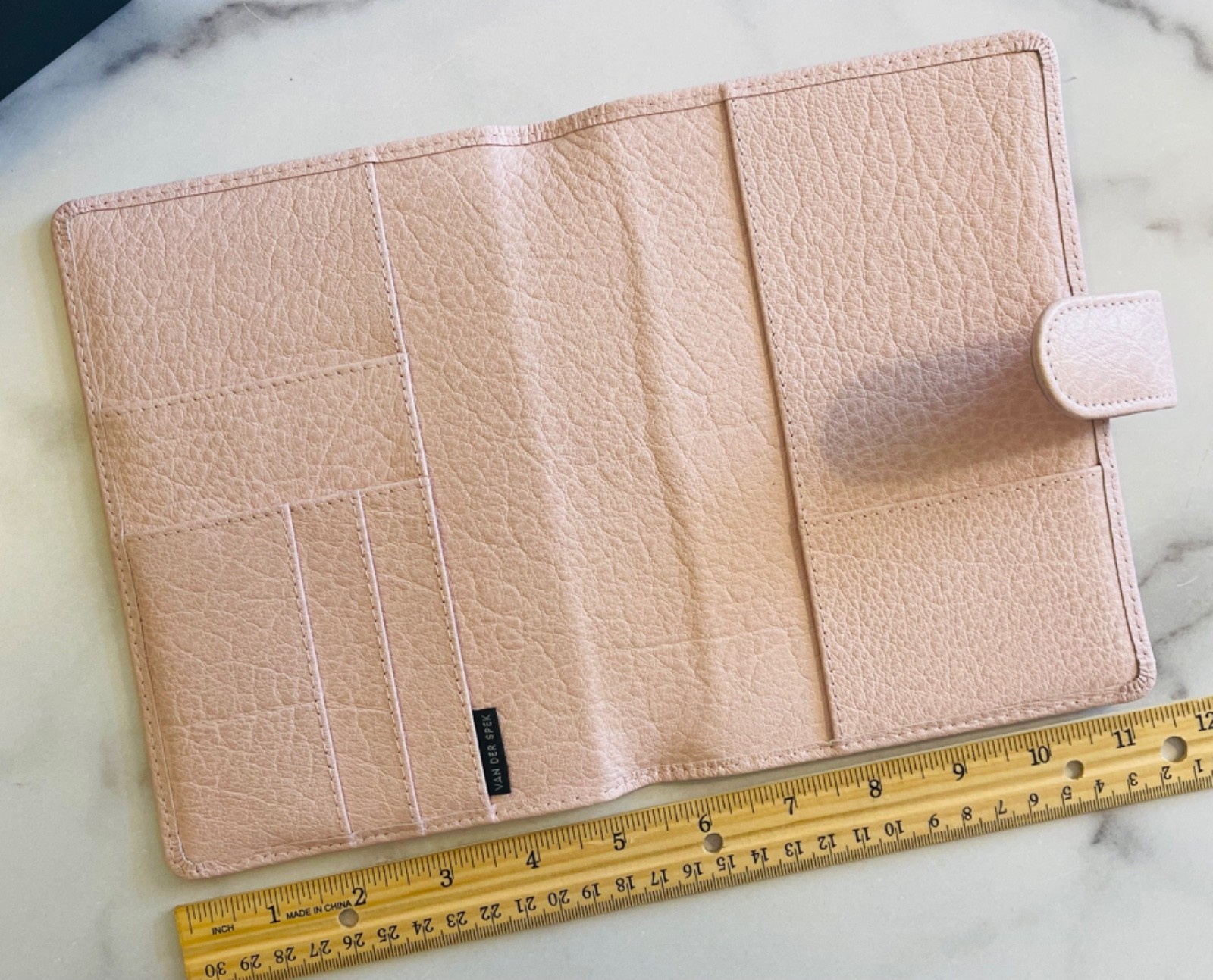 Van Der Spek B6 Codex Beautiful Leather-Parme Pink bound notebook cover