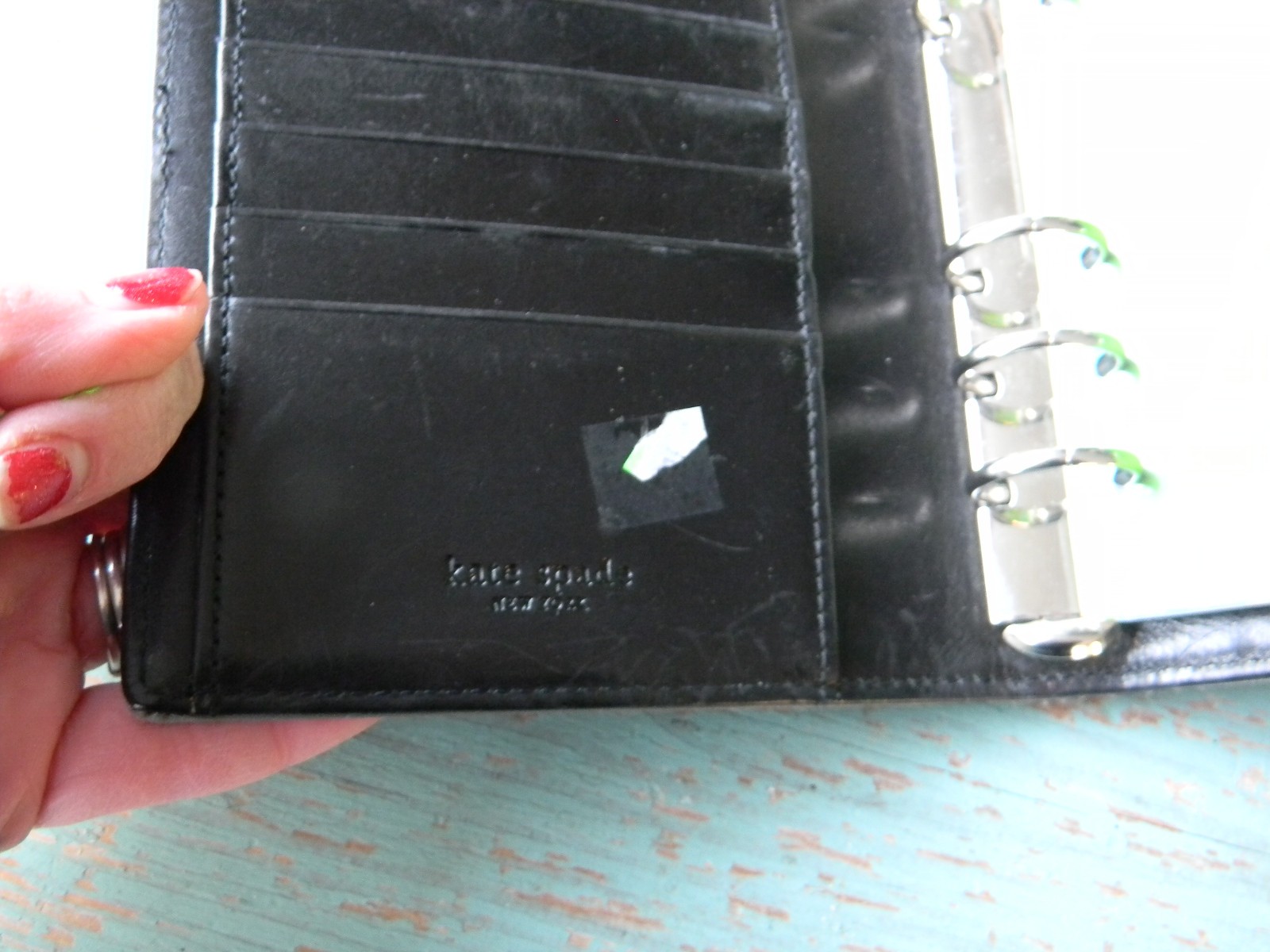 KATE SPADE VINTAGE GRAY NYLON AGENDA/PLANNER ORGANIZER