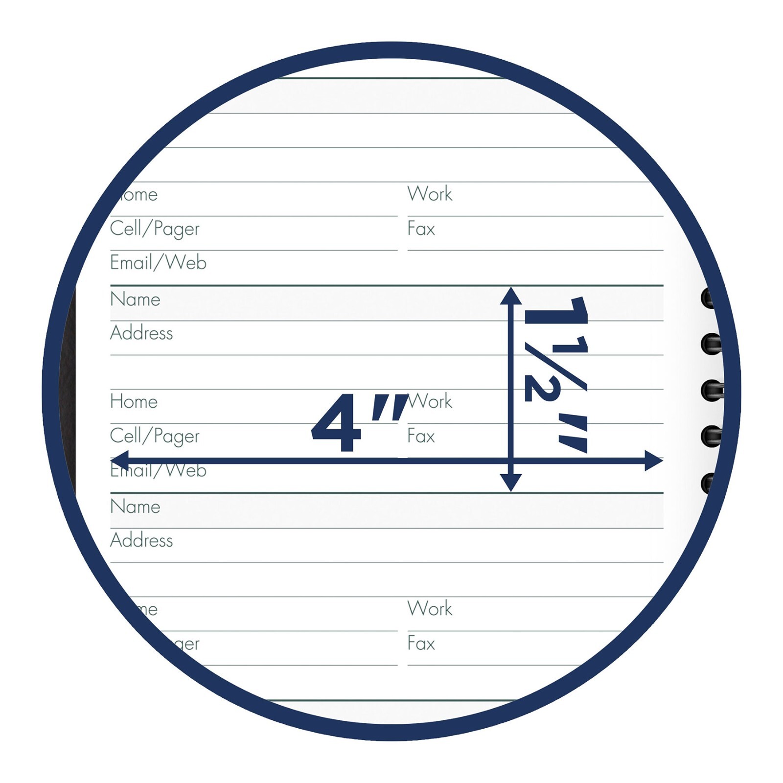 At-A-Glance 80-LP11-05 Large Print Telephone Address Book, 5-1/2 x 8-1/2″