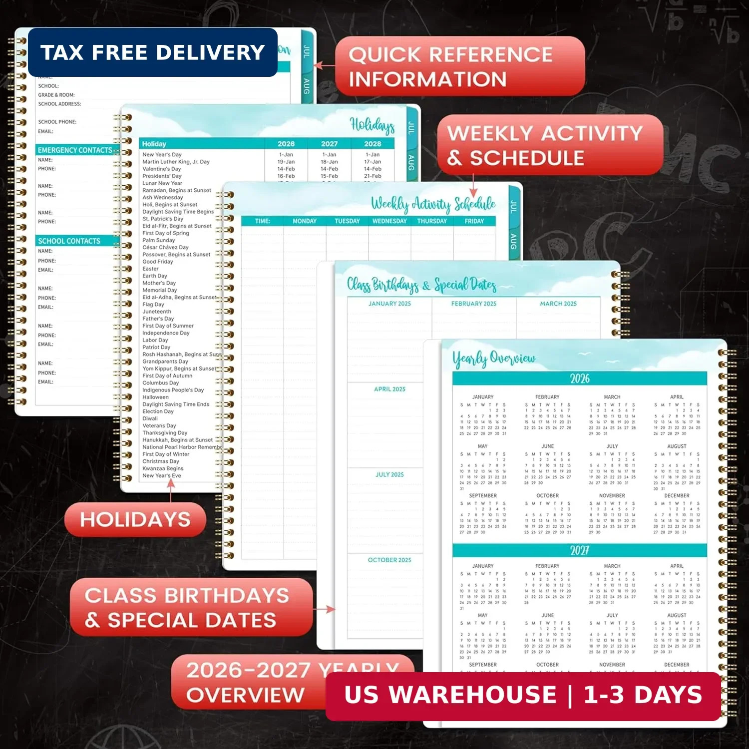 Teacher Planner 2026-2027 – 2026-2027 Teacher Planner Academic Year, Jul. 2026 –