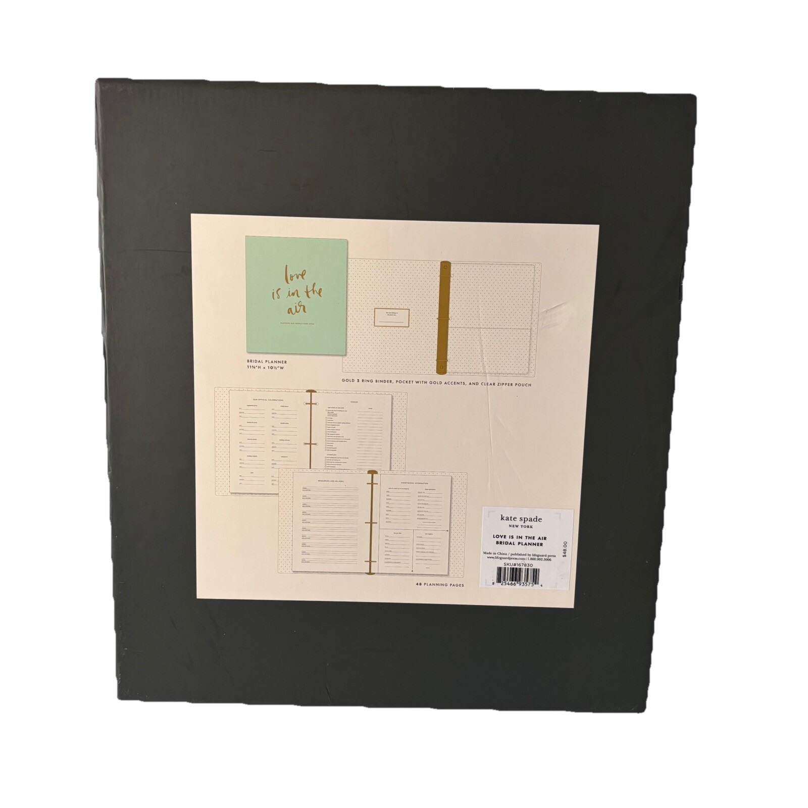 NIP – Kate Spade Love is in the Air Bridal Planner Wedding/Marriage. Super Cute!