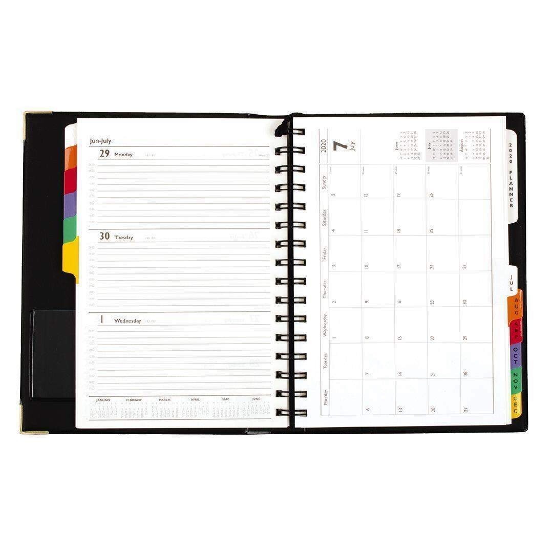 2026 A5 Weekly Diary Compendium Organiser Planner Journal Portfolio PU Leather