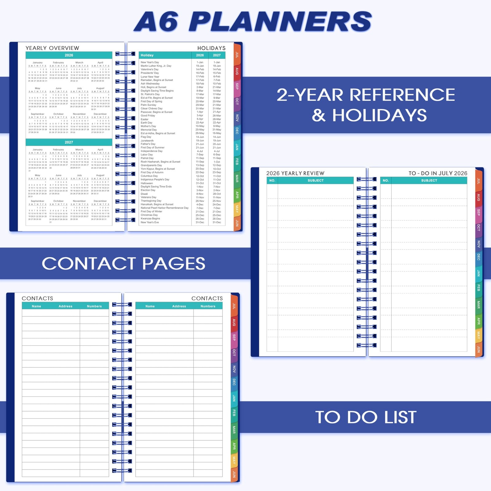 2026-2027 Pocket Calendar/Planner – 2026-2027 Weekly & Monthly Pocket Planner…