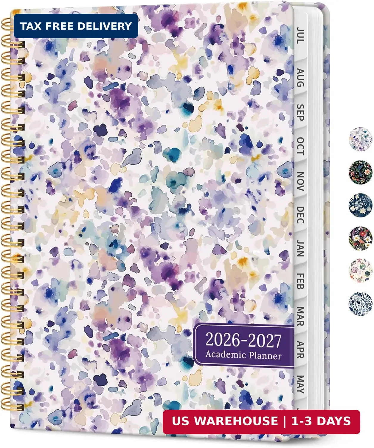 Planner 2026-2027, Academic Year Monthly & Weekly Calendar Book, Jul 2026-Jun 20