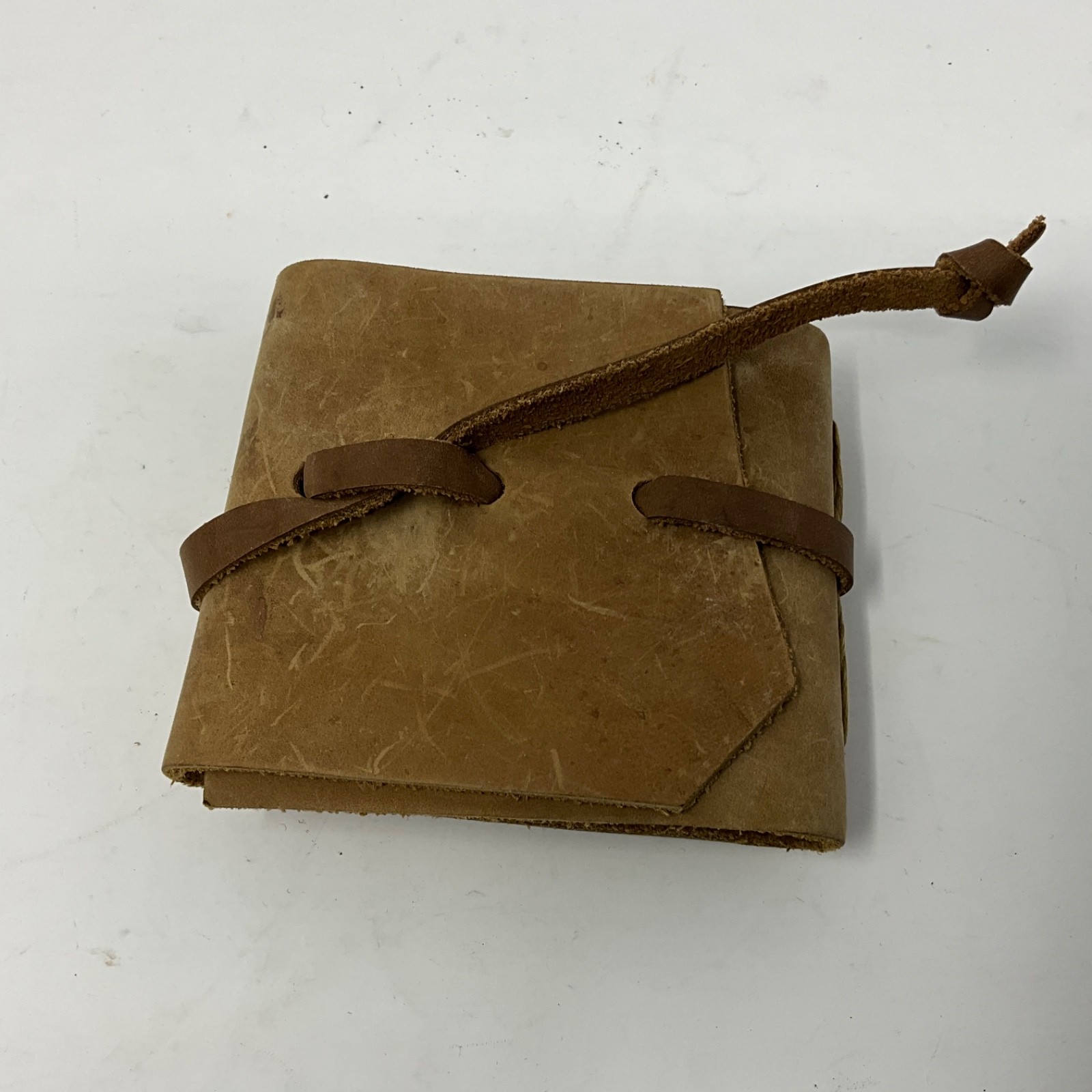 Handmade Leather Bound Mini Journal Notebook