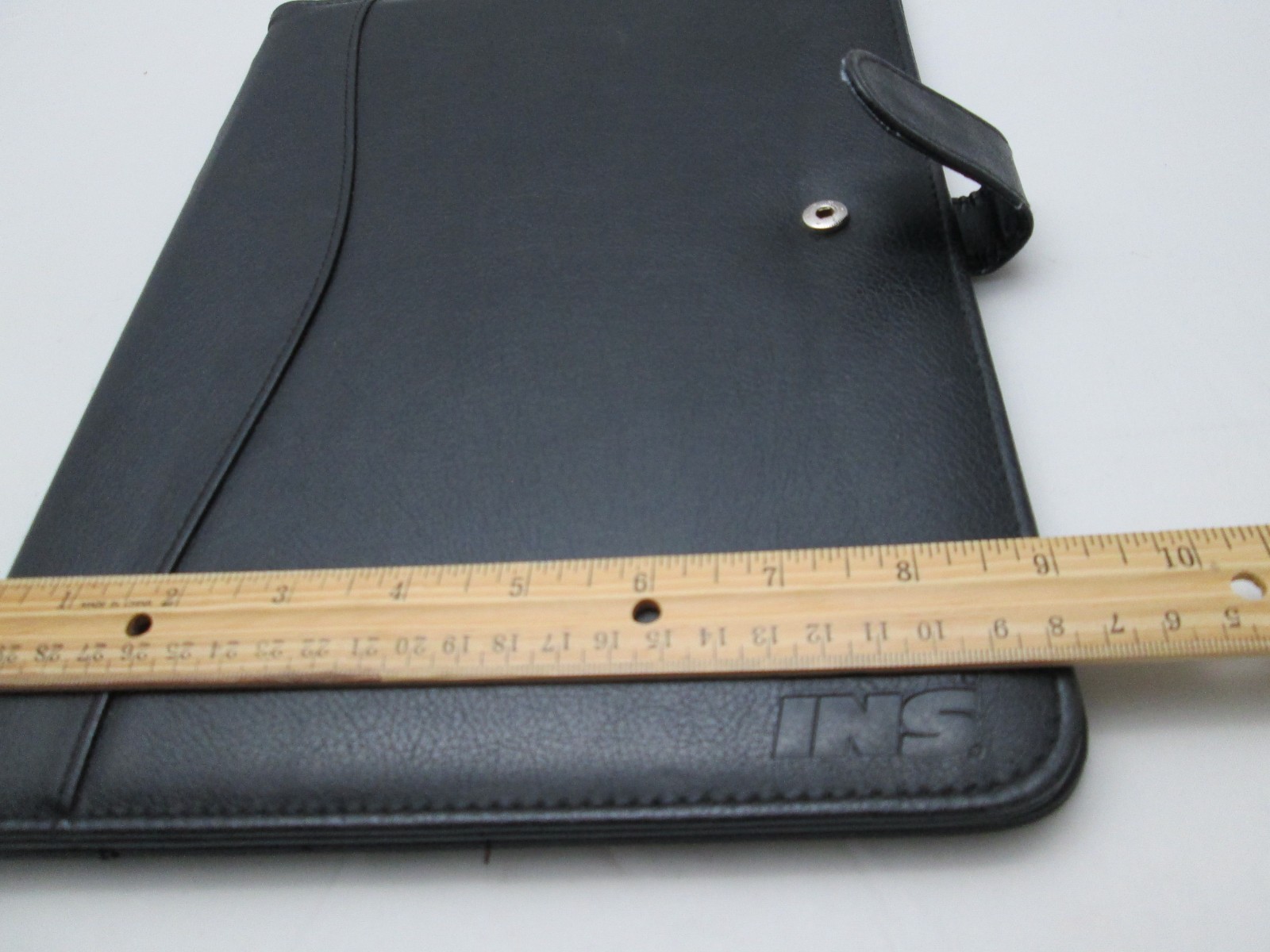 Black Portfolio Folder Organizer Planner Notepad 8.5″x11″ Pad Folio Snap Close