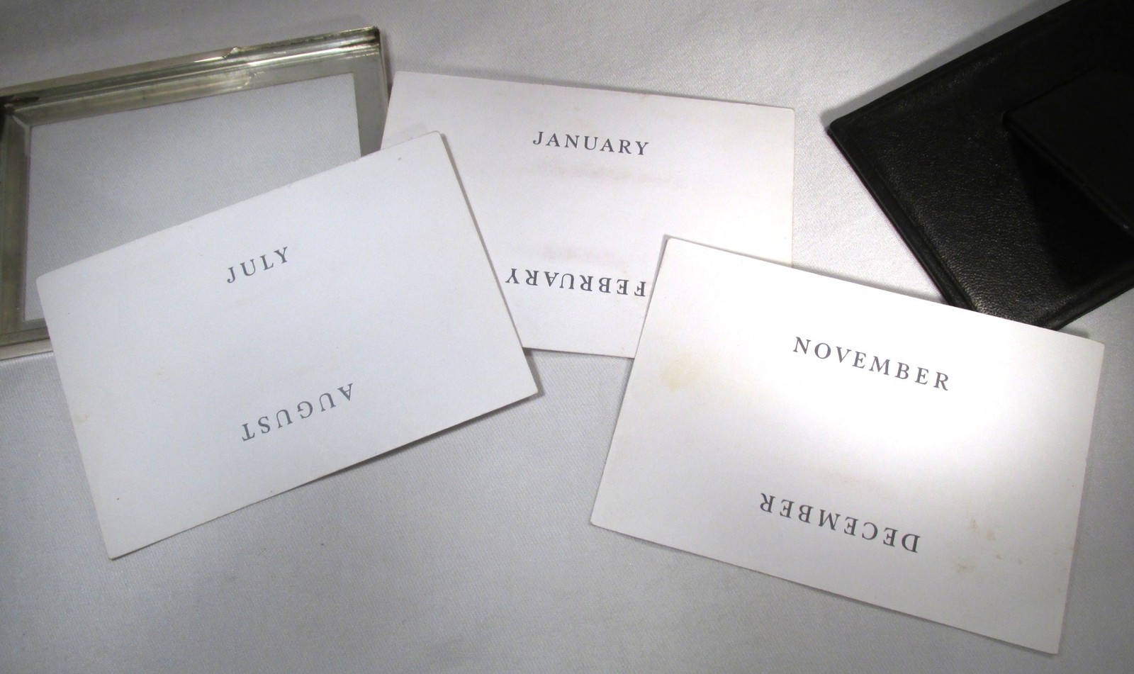 Tiffany & Co. Sterling Silver “Perpetual” Desk Calendar Complete C4011