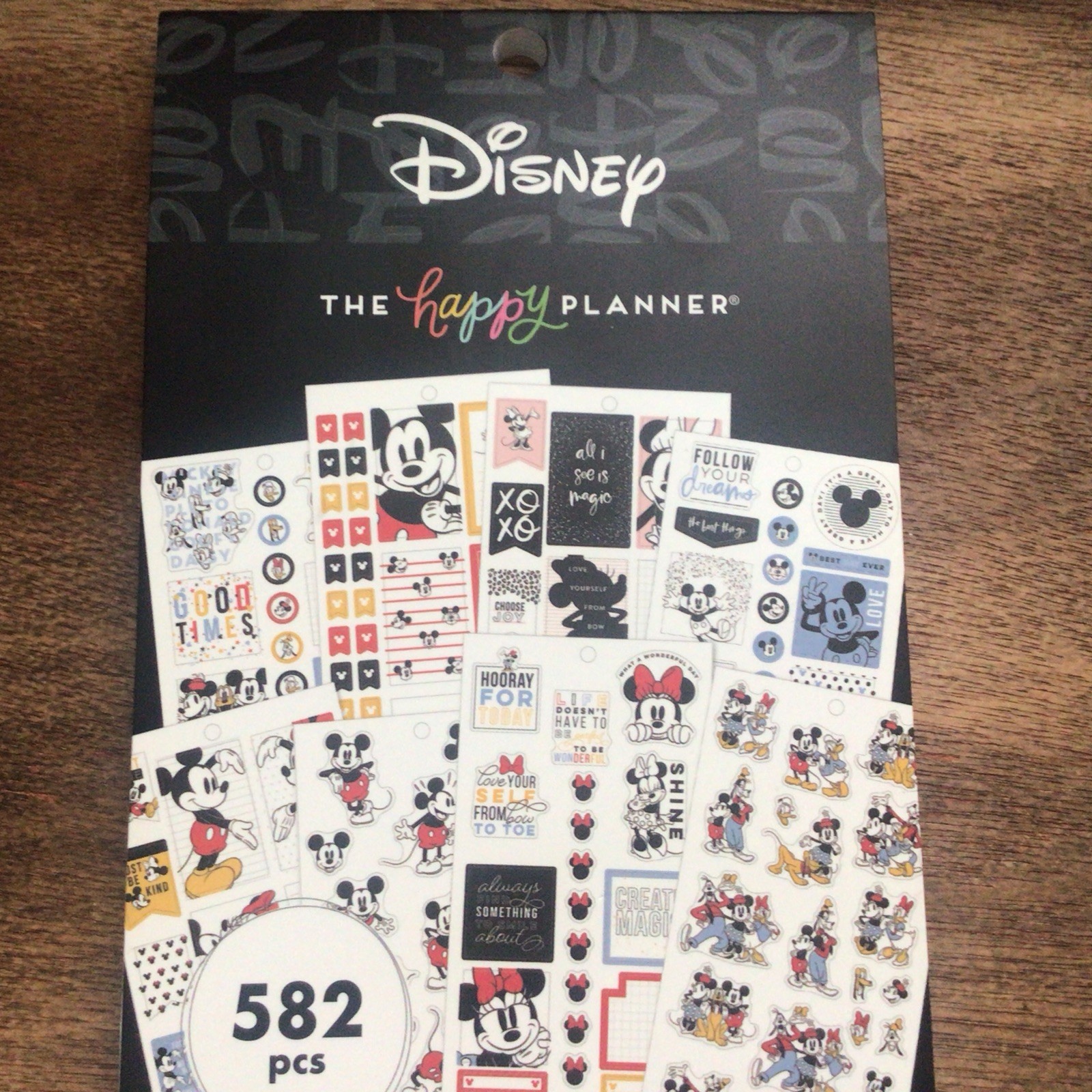 New Disney 582 Piece Mickey & Friends Happy Planner 30 Sticker Sheets 582pcs
