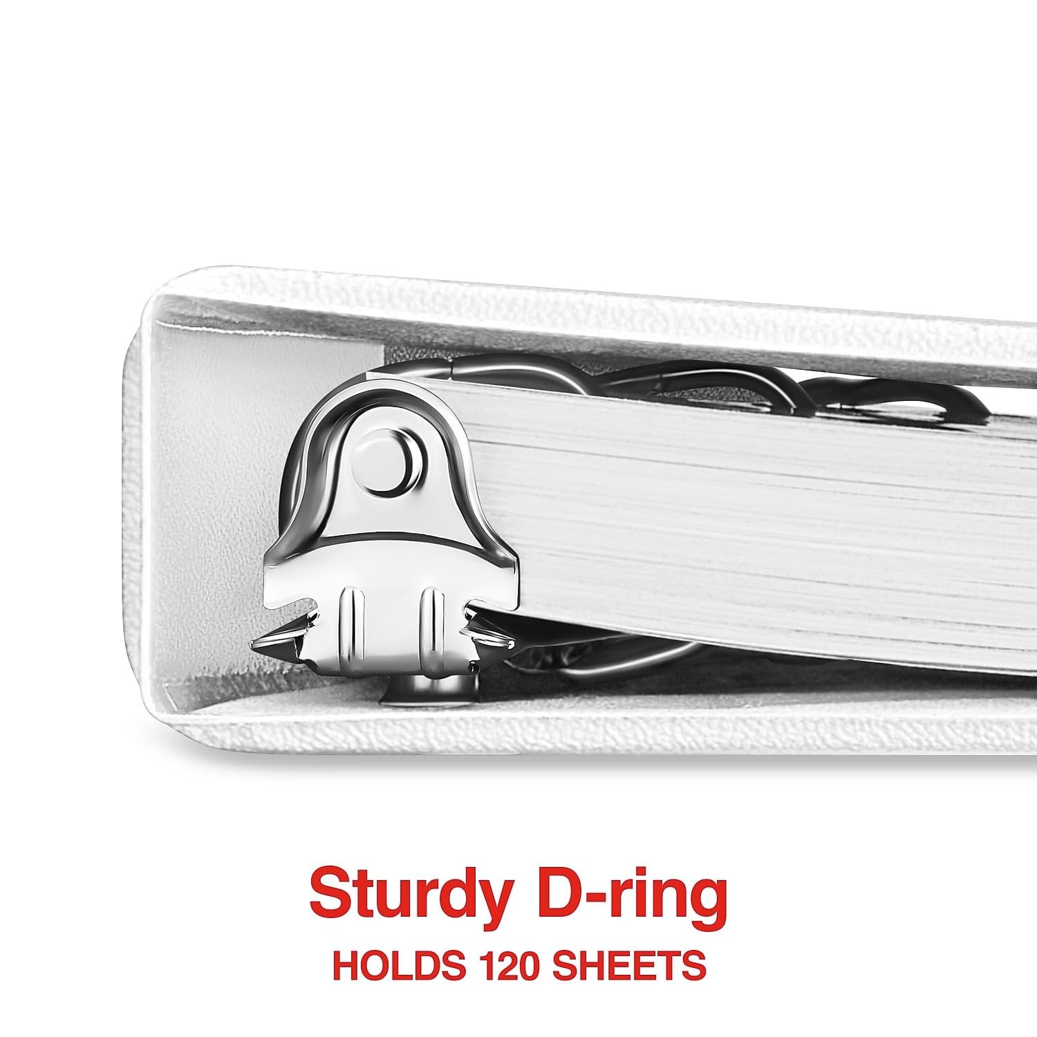 Staples Standard 0.5-Inch 3-Ring View Binder, Holds Up to 100 0.5-Inch, White