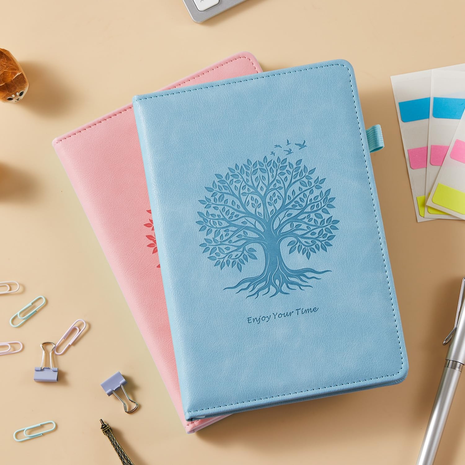 Lined Journal Notebook for Women Men, 2 Pack, 160 Pages per Pack, A5 (5.7” x…