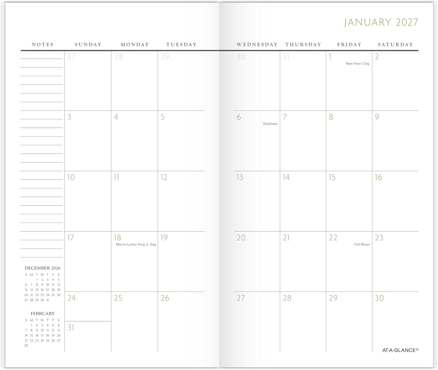 2027-2028 Planner, 2 Year Monthly Planner, 3.5″ x 6″, Pocket Size, Badge,