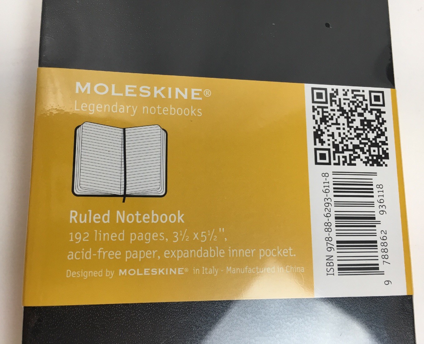 NEW MOLESKINE Black Hardback Ruled Daily Life Journal Notebook 3.5 X 5.5