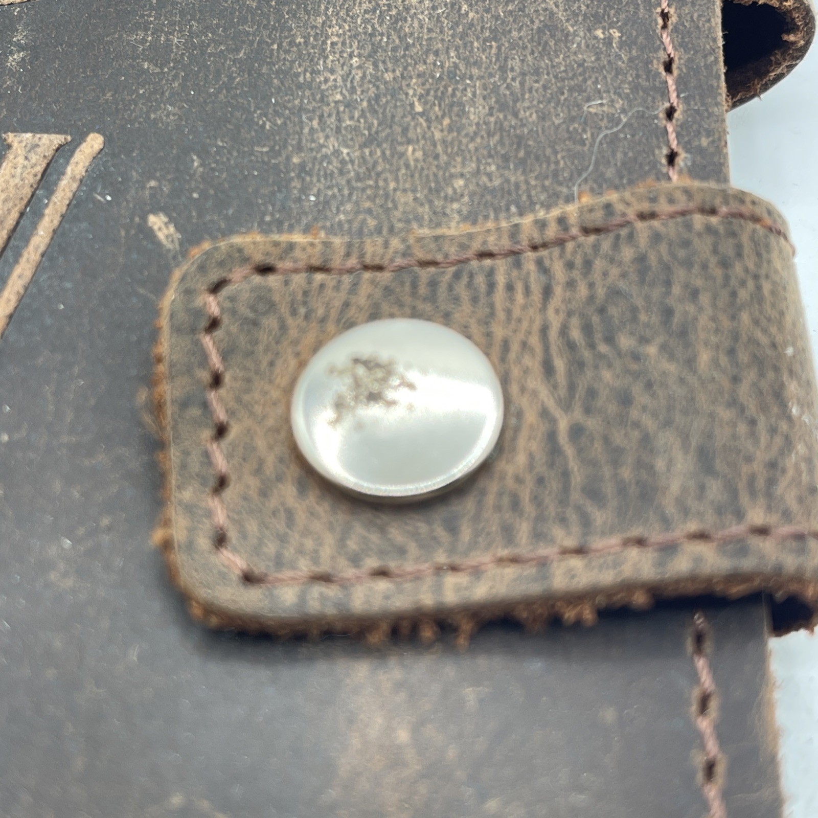 Moonster Leather Bound Notebook Cover Or Bible Cover Religious 6.5 X 8.5”