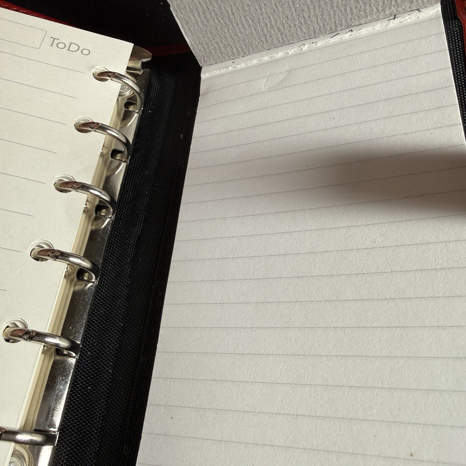Vintage BRIGHTON Personal Organizer Planner Ravishing Red Leather 6 5/8”x 4 1/4″