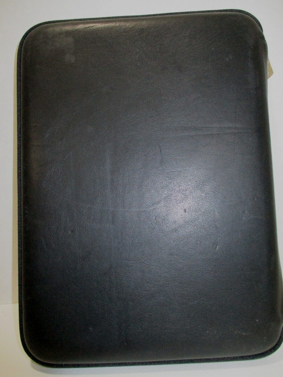 Franklin Covey Leather Planner Black Hard Cover with Zipper 7.5″ X 9.5″ 1996