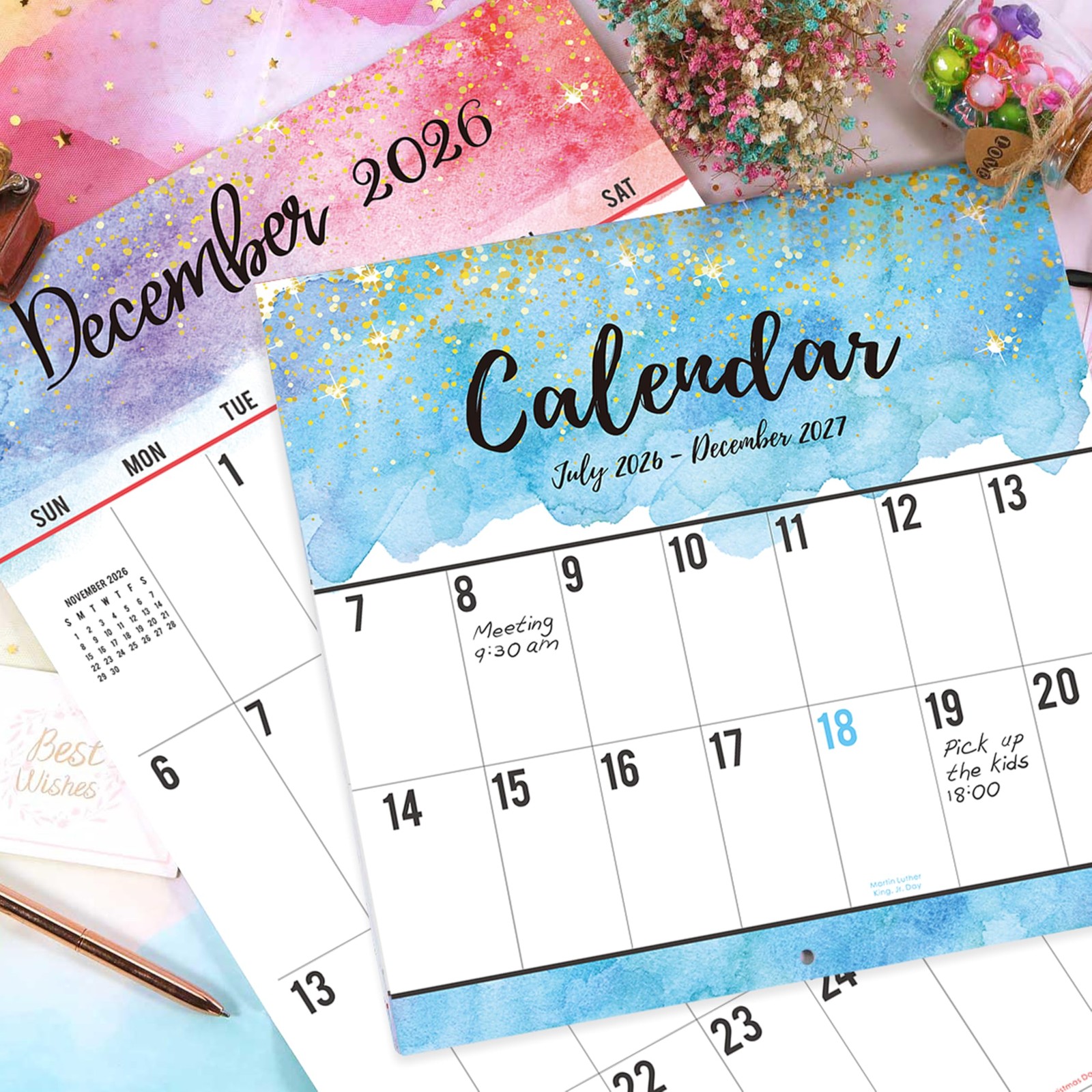 Calendar 2026-2027 – Wall 2026-2027, 18-Month 12 inch x 24