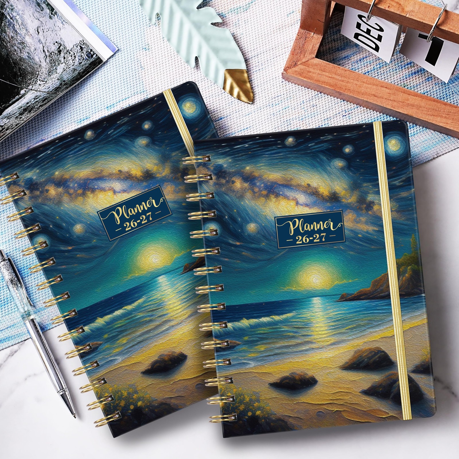 20262027 Academic Weekly Monthly Planner 8.4 x 6.3 Hardcover Tabs