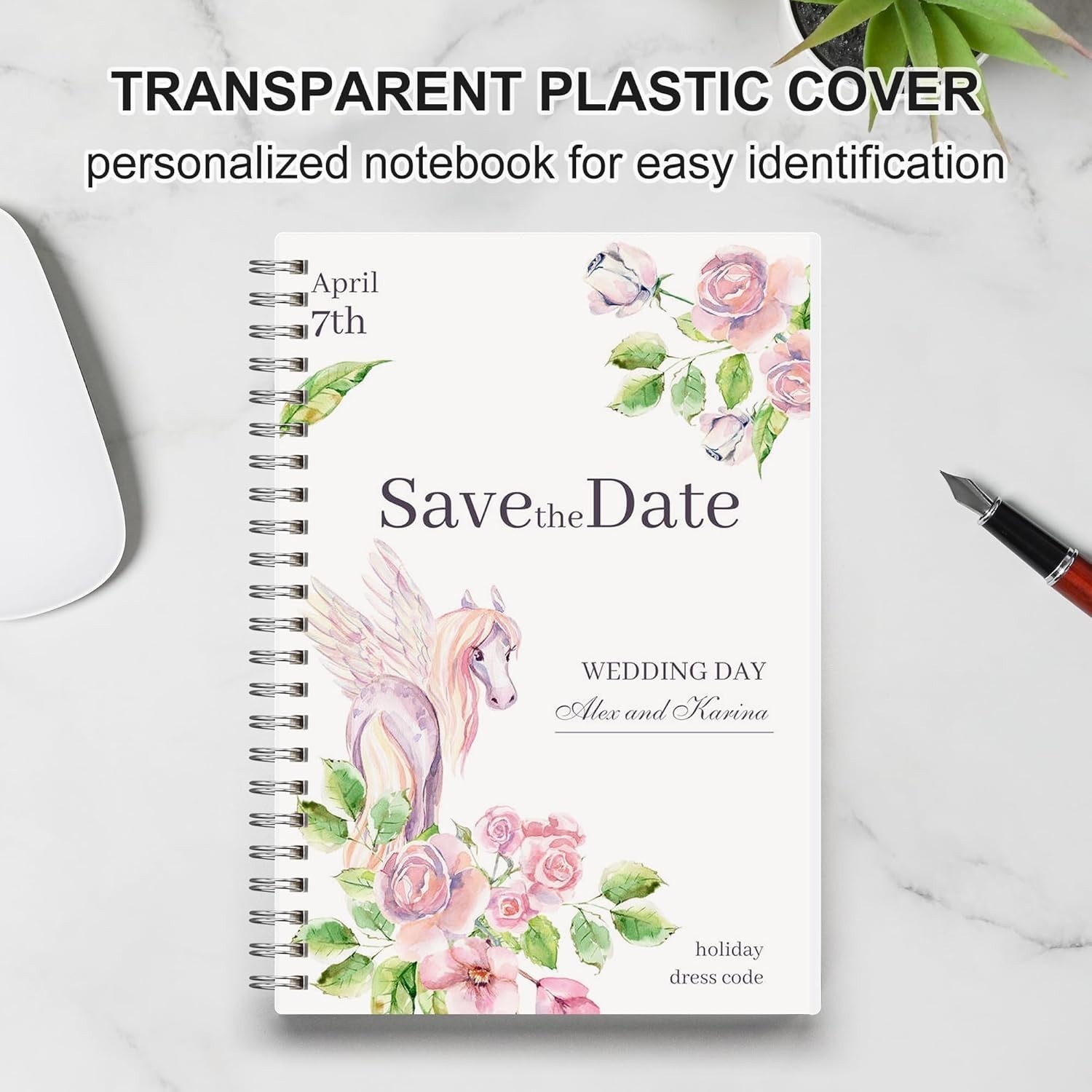 2-Pack B5 Blank Journal Notebook, 160 Pages, Waterproof Plastic Cover, Spiral