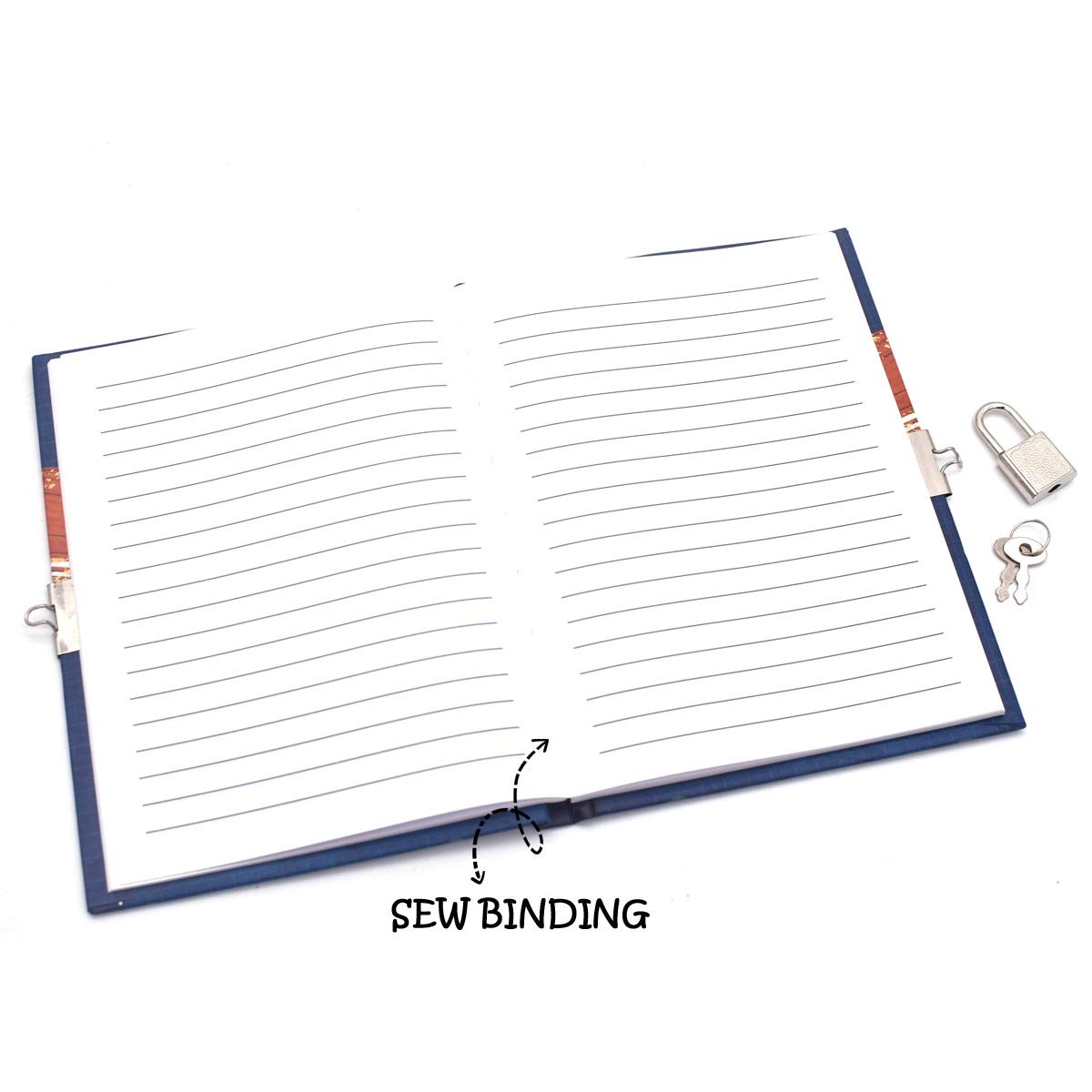 Boys Lock Diary Spacecraft Notebook 7.1×5.3″ 160 Pages Secret Journal with Key